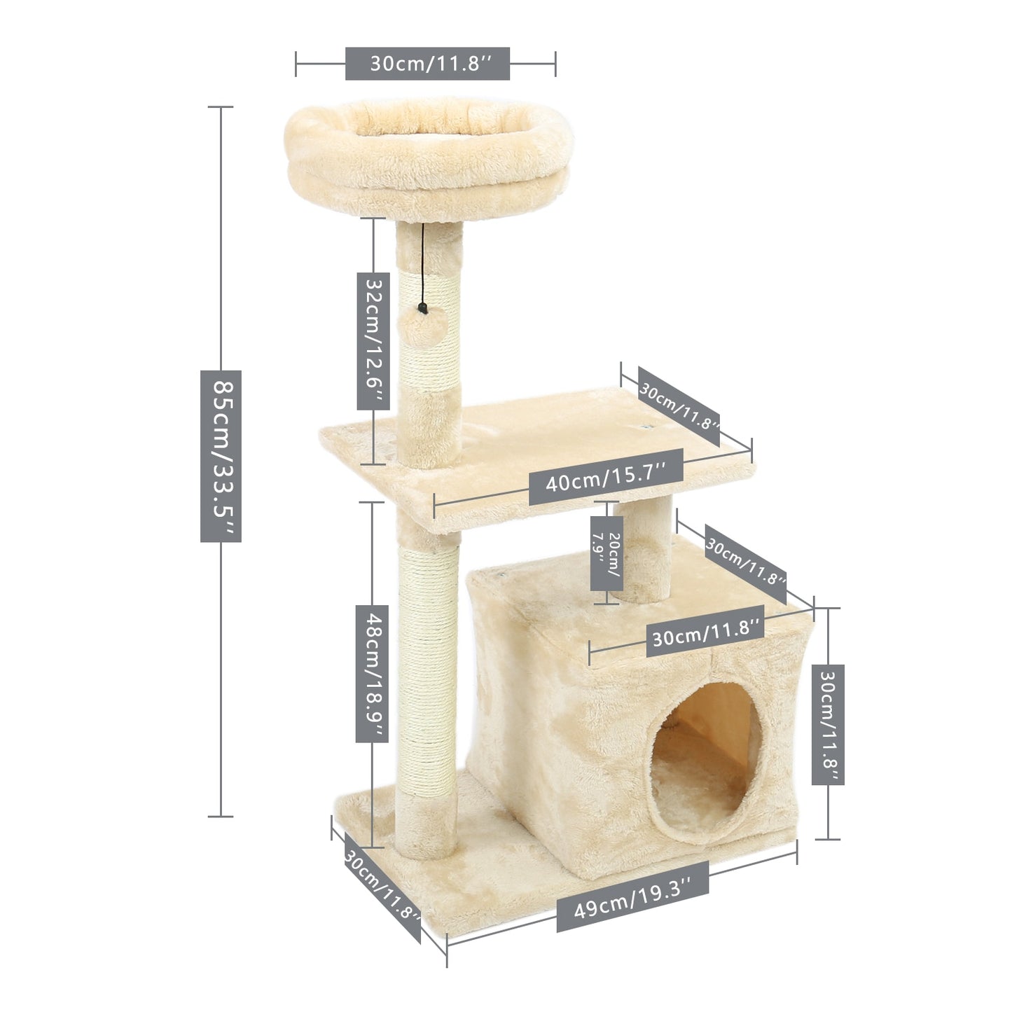 Cat Trees for Kittens - Furniture Towers - Double Perches